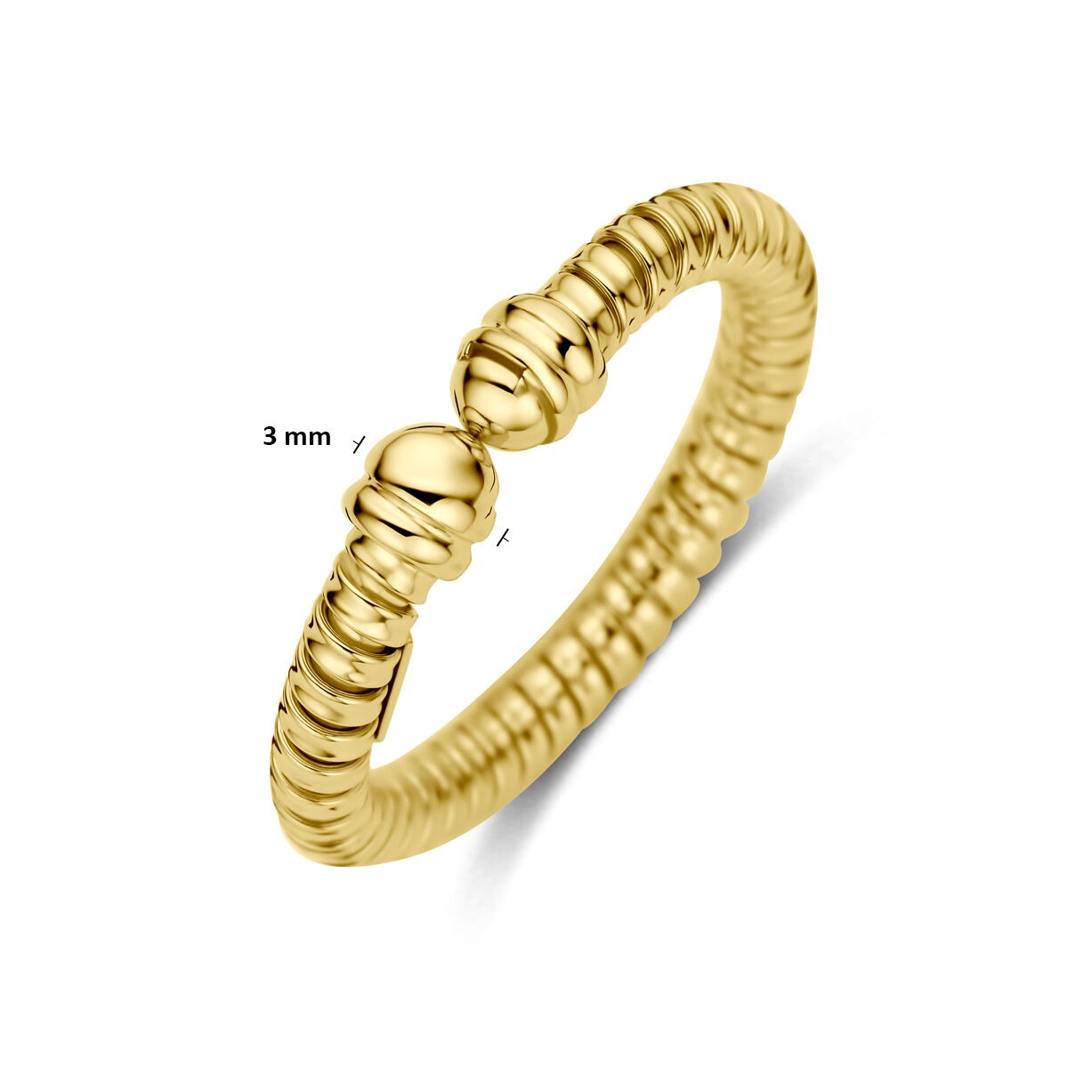 Anello in Oro Giallo 14K 3 mm Donna