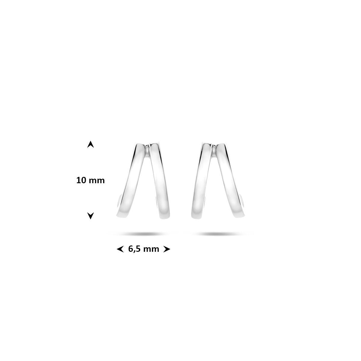 Orecchini a bottone in argento 925