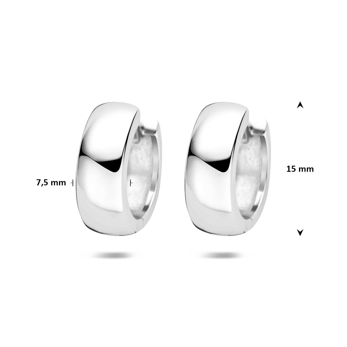 Orecchini a cerchio in argento 925