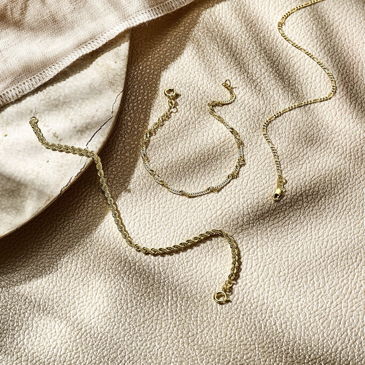 Bracciale da donna in oro 9k con maglia Singapore