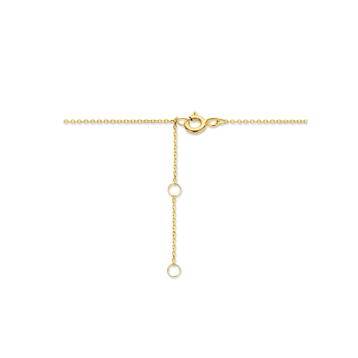 Collana color oro giallo con cuoricino – 9k