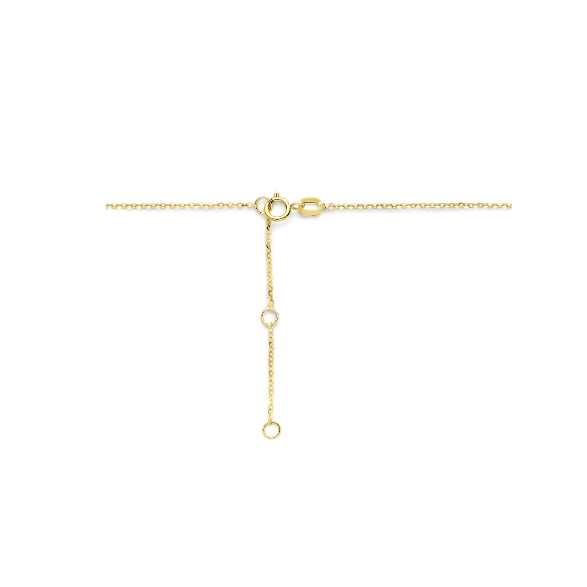 Collana in oro giallo 14k con stella e zircone