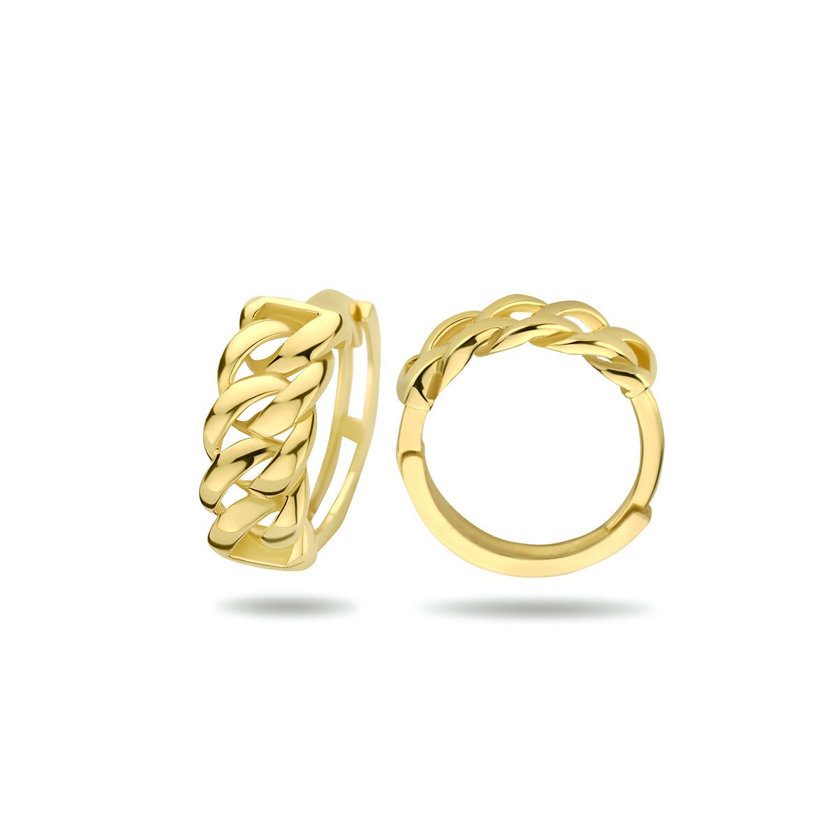 Orecchini a cerchio in oro giallo 9k 13 mm