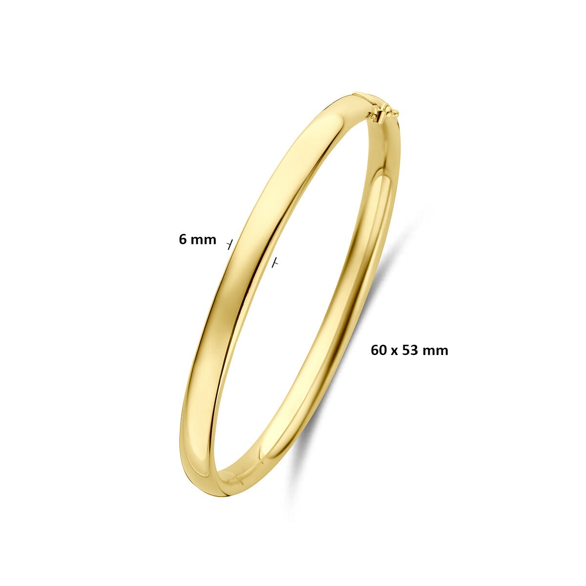 Bracciale rigido Silgold in oro giallo 14k