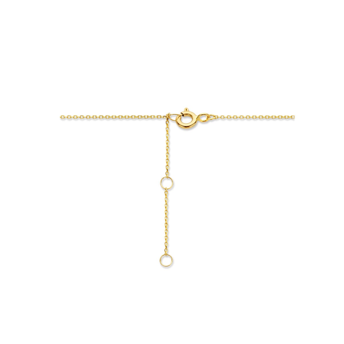 Collana in oro giallo 9k con zircone