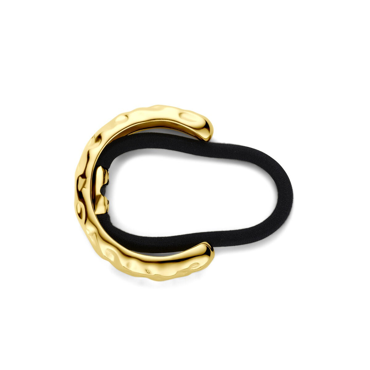 Hair cuff in acciaio color oro – con ion plating, 11x51 mm