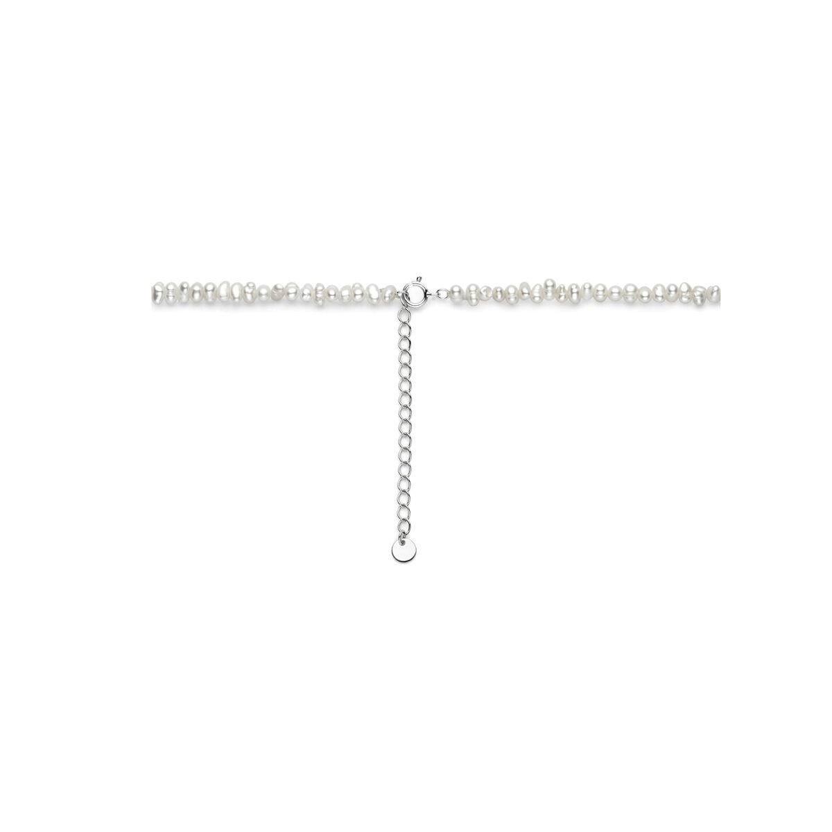 Collana di perle in argento – rodiata