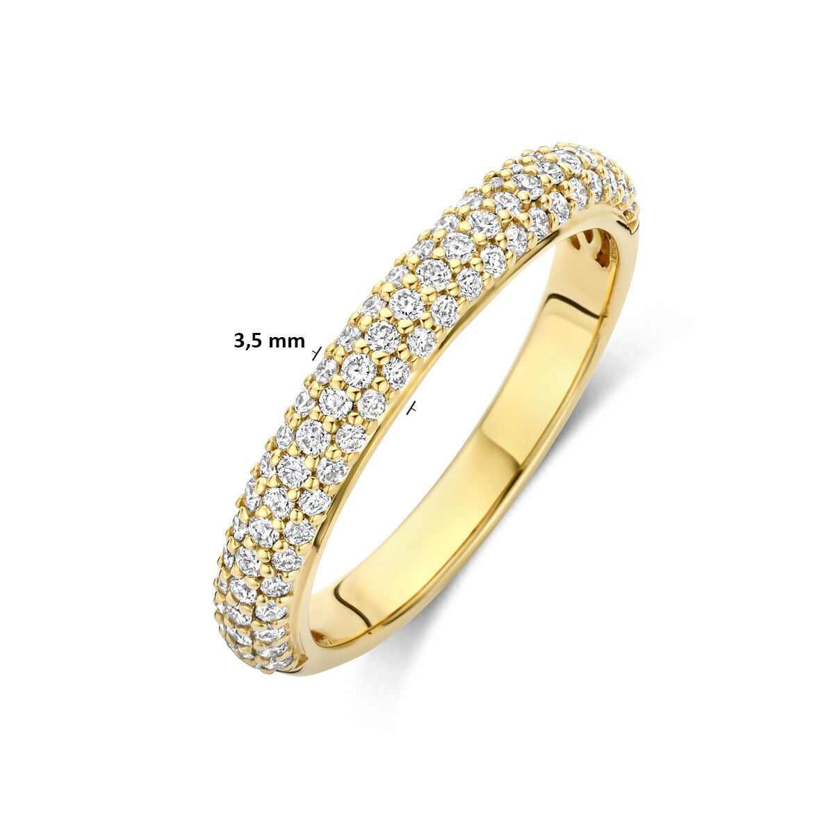 Anello in Oro Giallo 14k con Diamante Lab Grown 0.48 ct