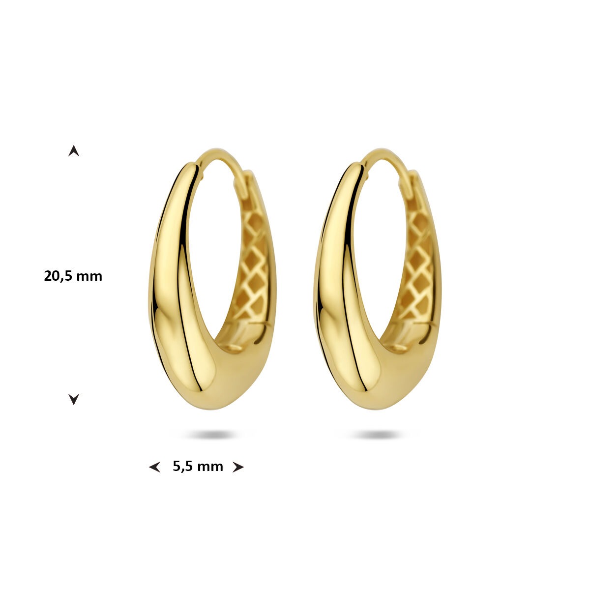 Cerchietti in oro giallo 14k da donna