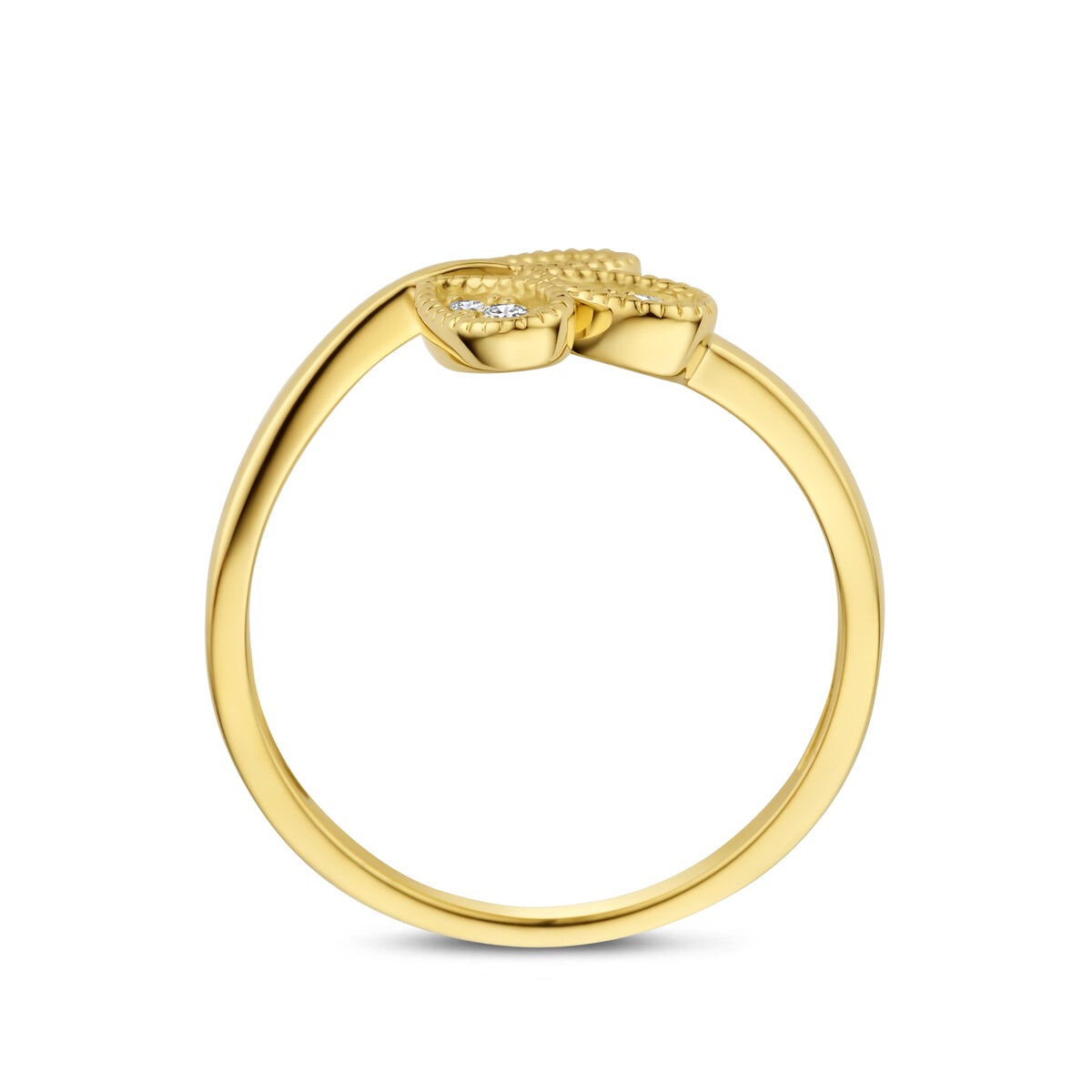 Anello da donna in oro con diamante – oro giallo 14K