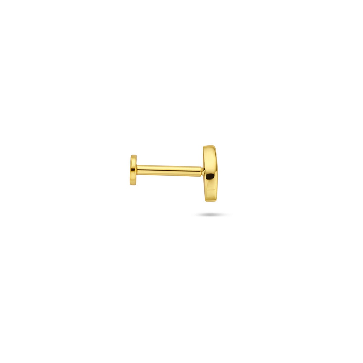 Piercing flat back in argento dorato malocchio con zirconia – argento 925