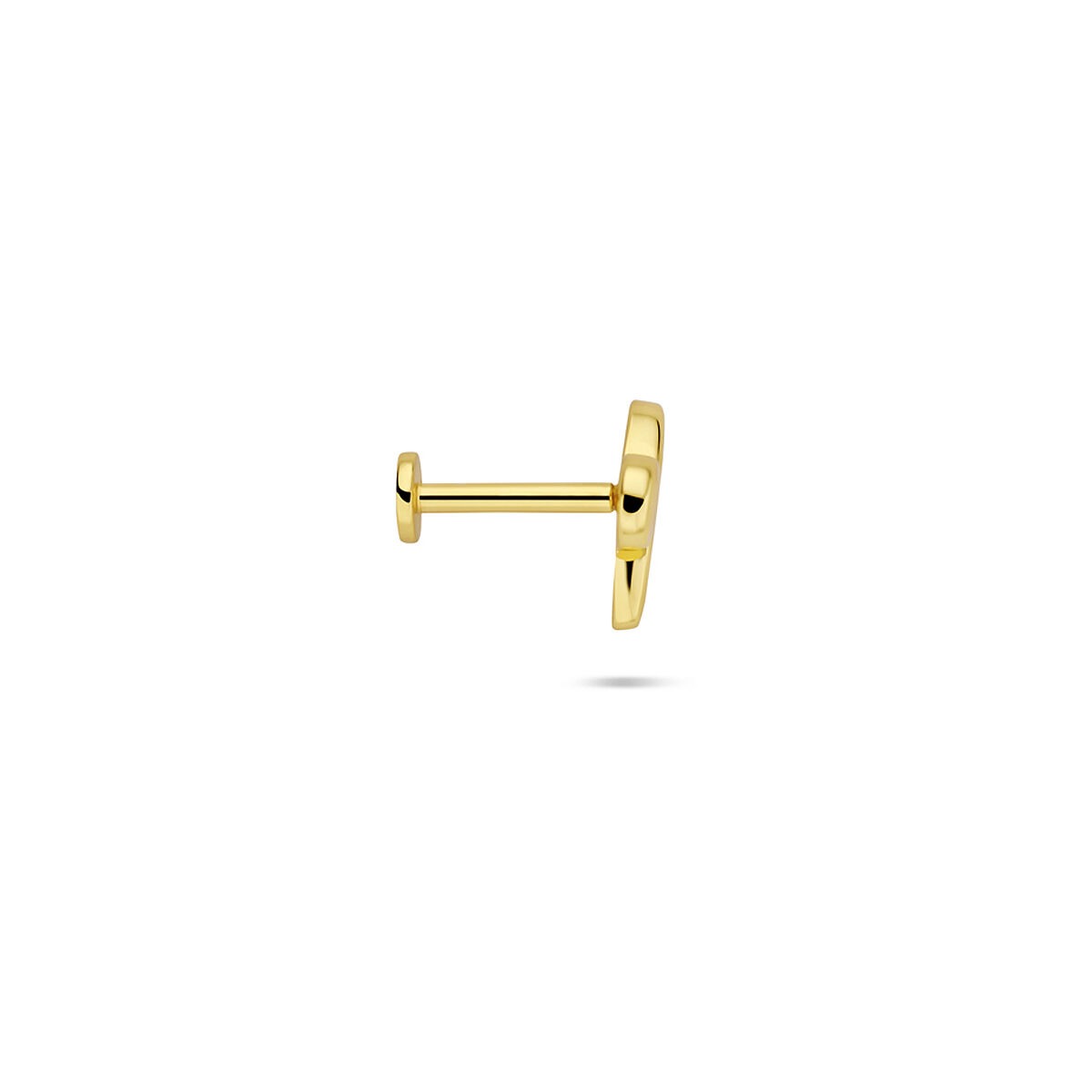 Piercing flat back in argento placcato oro a fiocco – argento 925