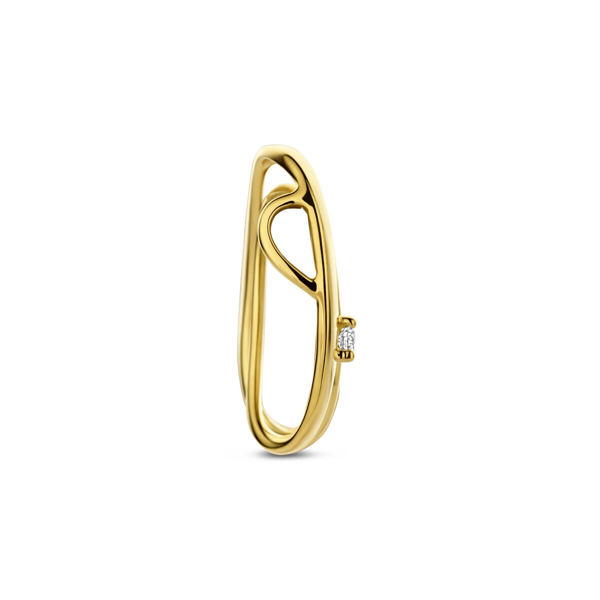 Ciondolo d'oro con diamante – 14k oro giallo