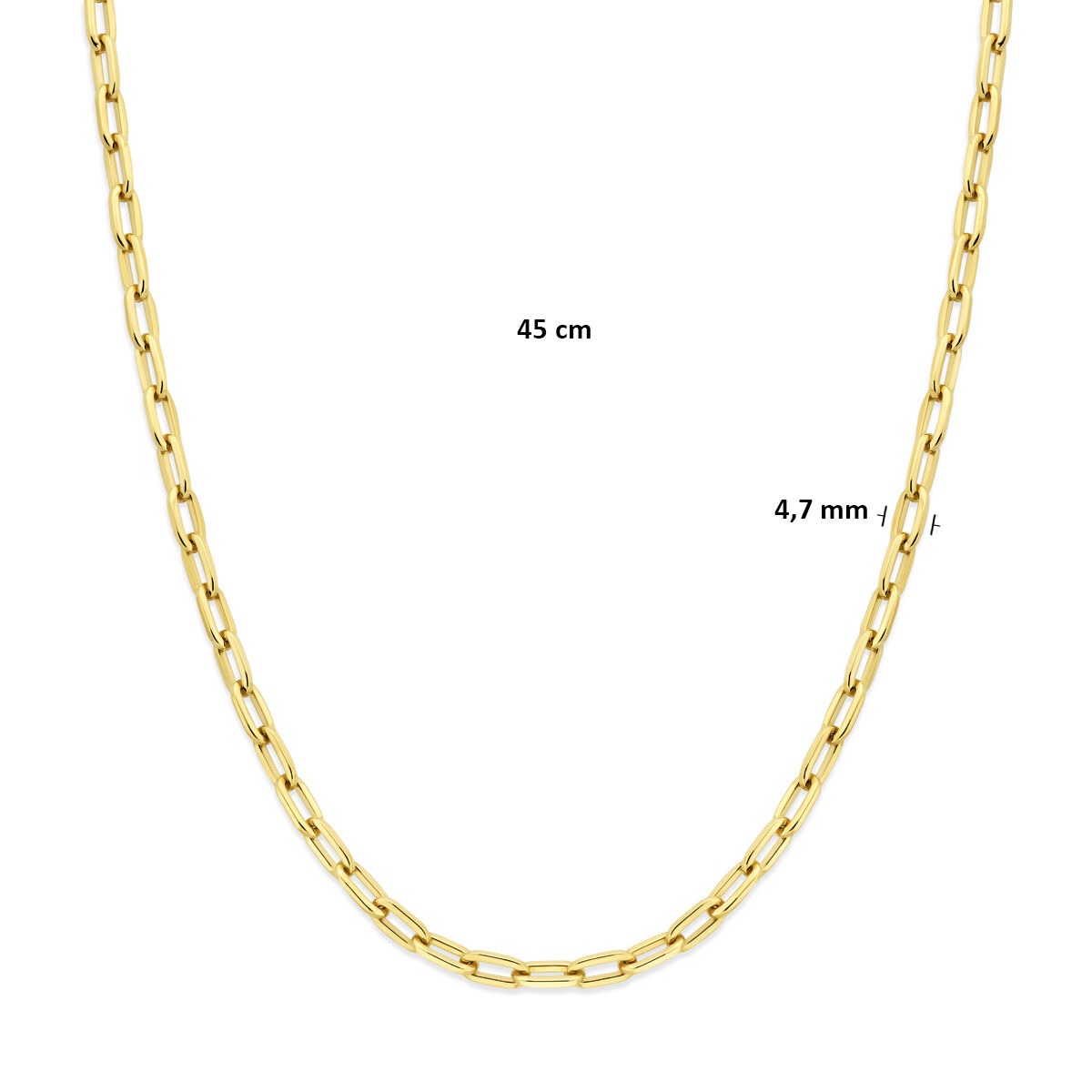 Collana da donna in oro – maglia ad ancora 14k 4,7 mm