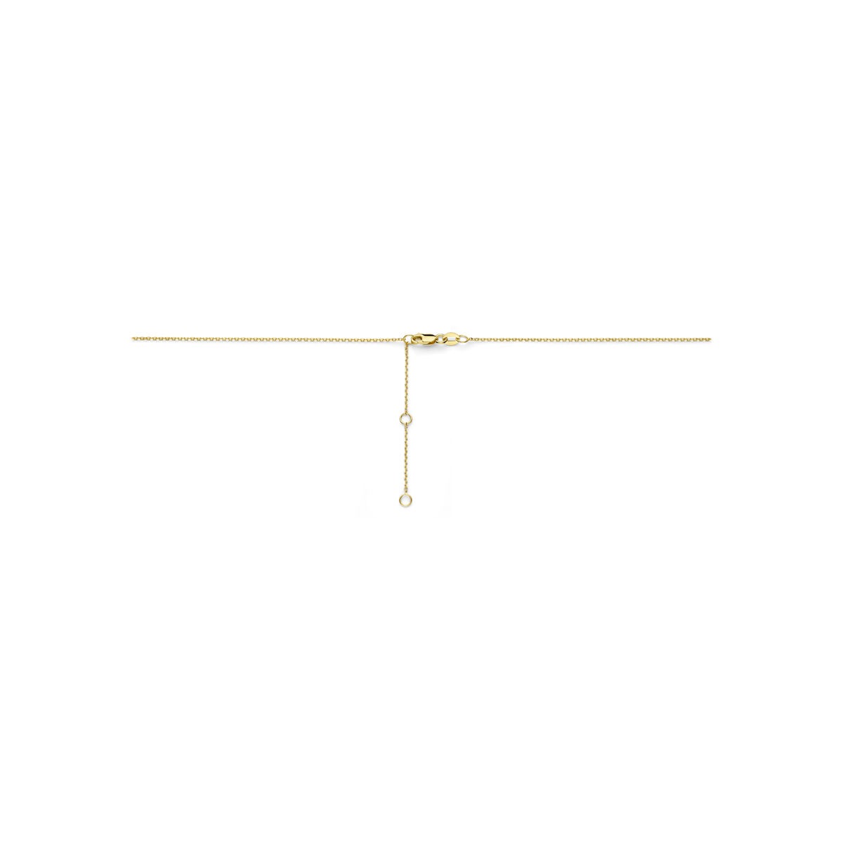 Collana in oro giallo 14k con cuoricino diamante
