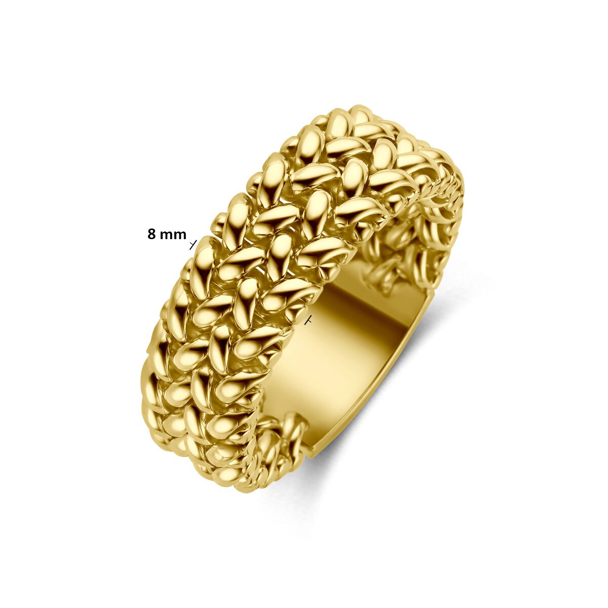Anello da donna in oro giallo 14k