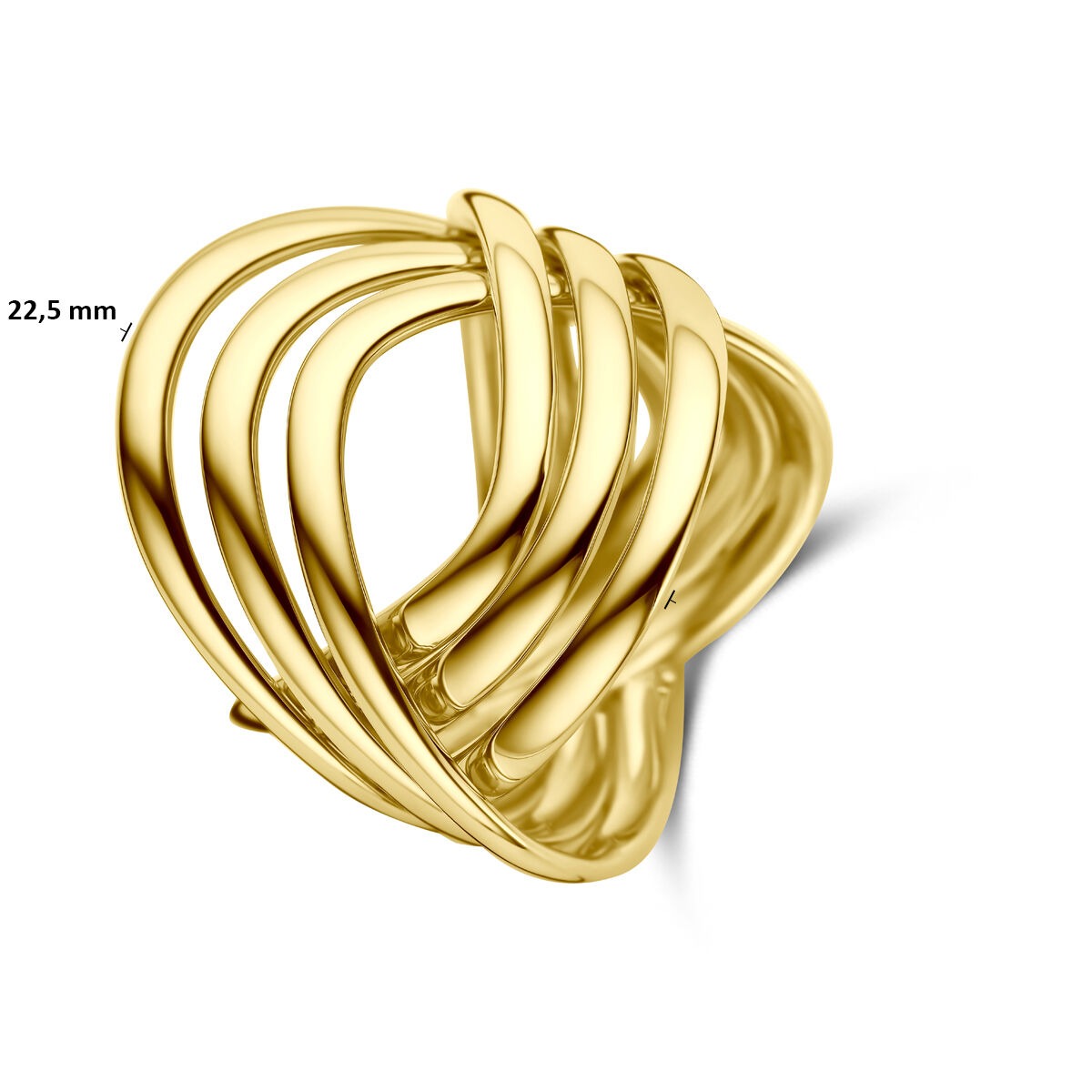 Anello da donna in oro giallo 14k
