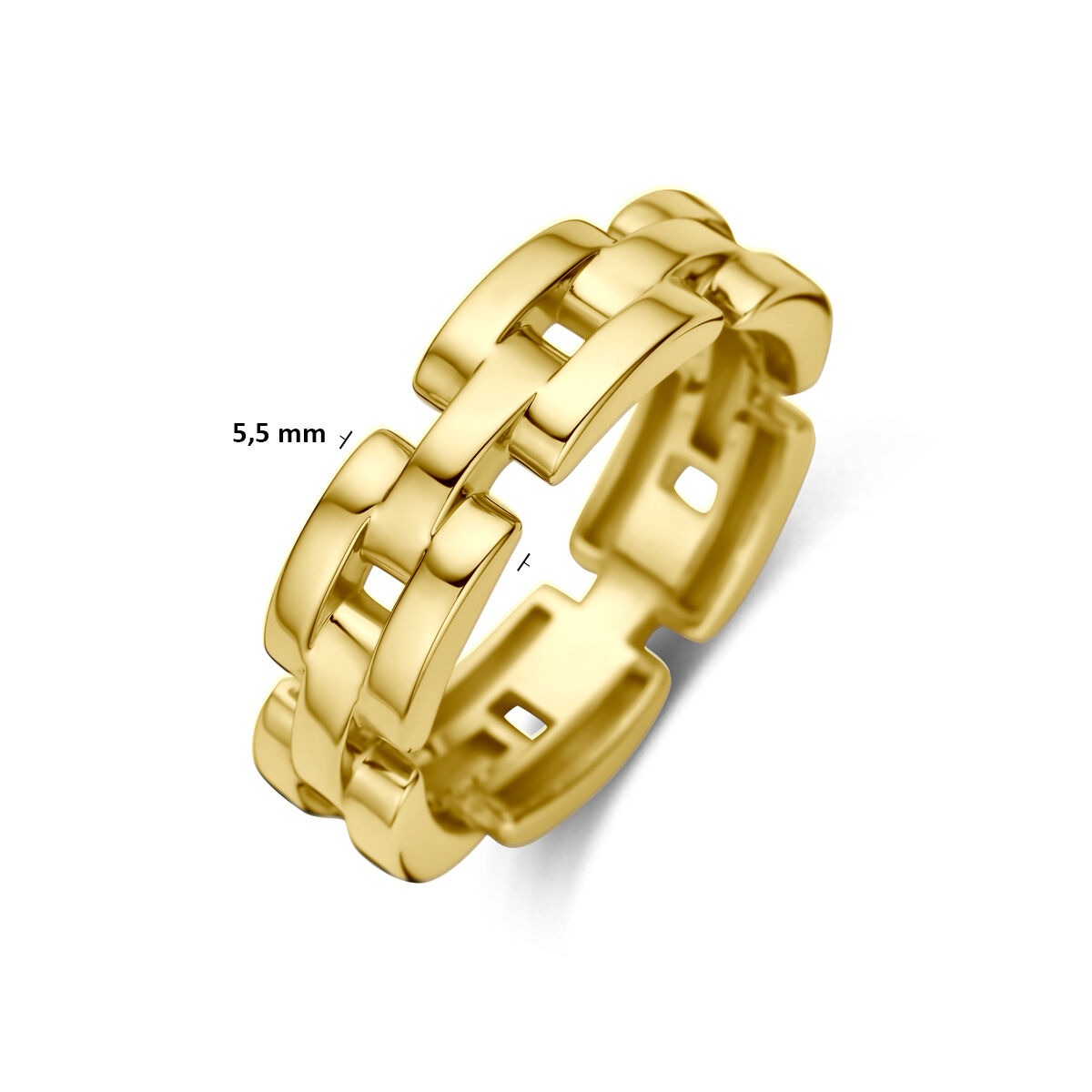 Anello da donna in oro giallo 14k