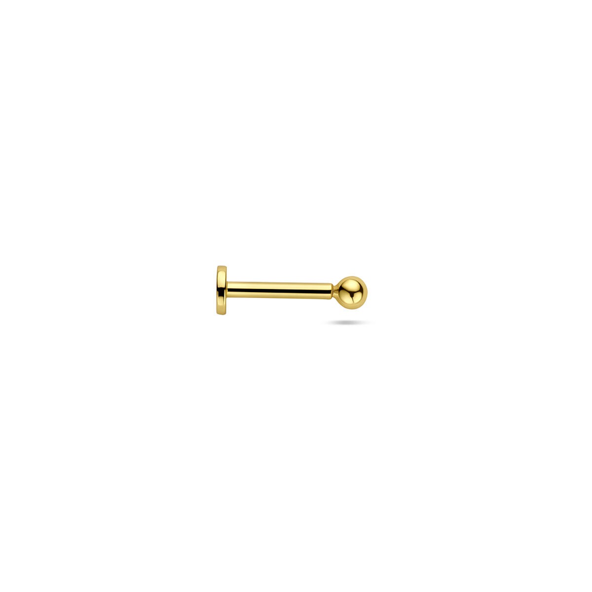 Piercing flat back sferetta in argento dorato
