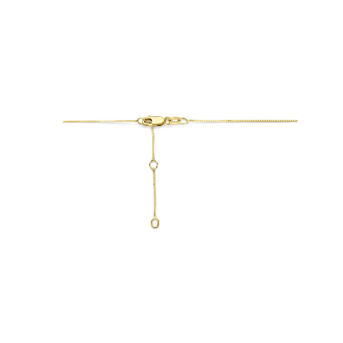 Collana in oro giallo 14k con diamante lab grown