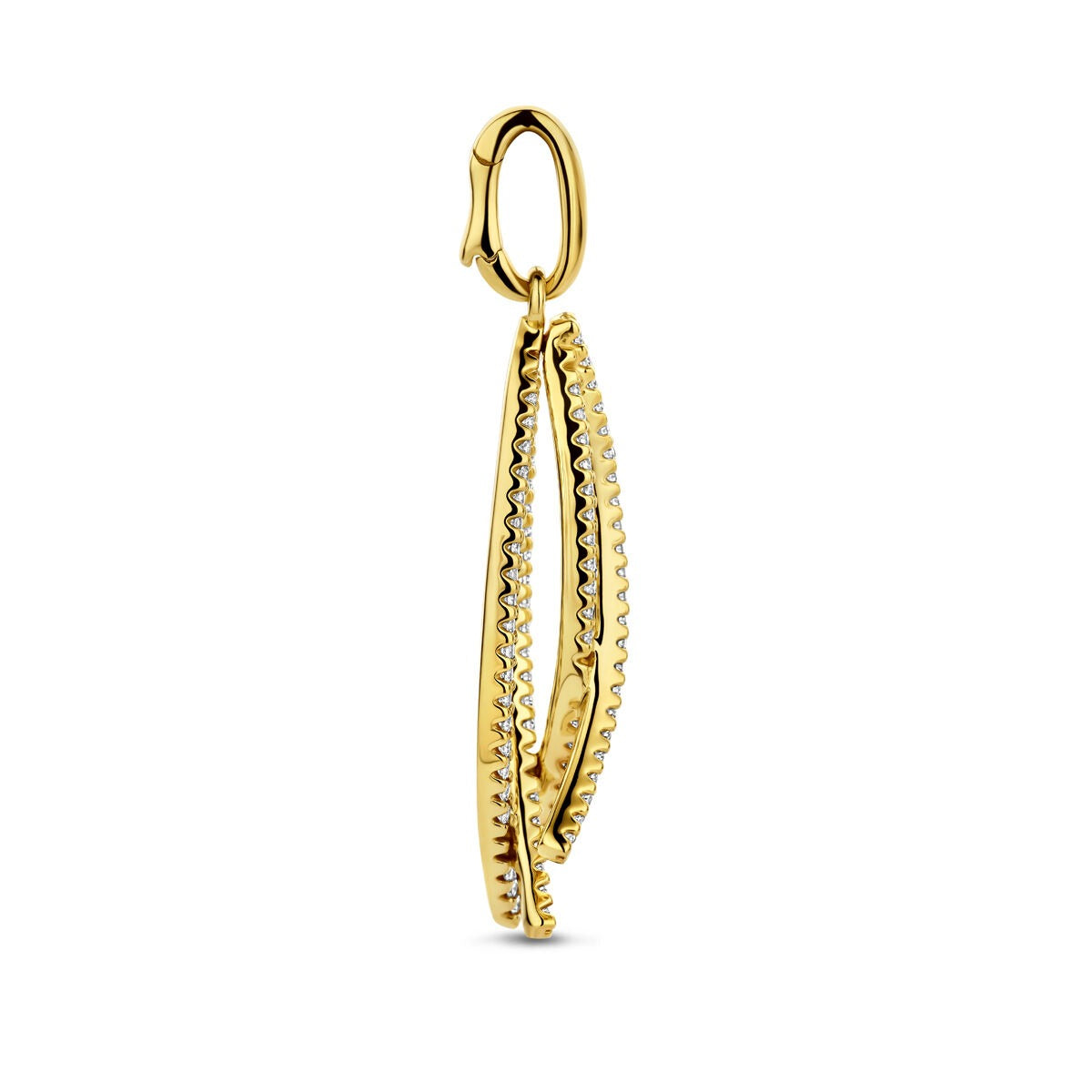 Ciondolo in oro giallo 14k con diamante