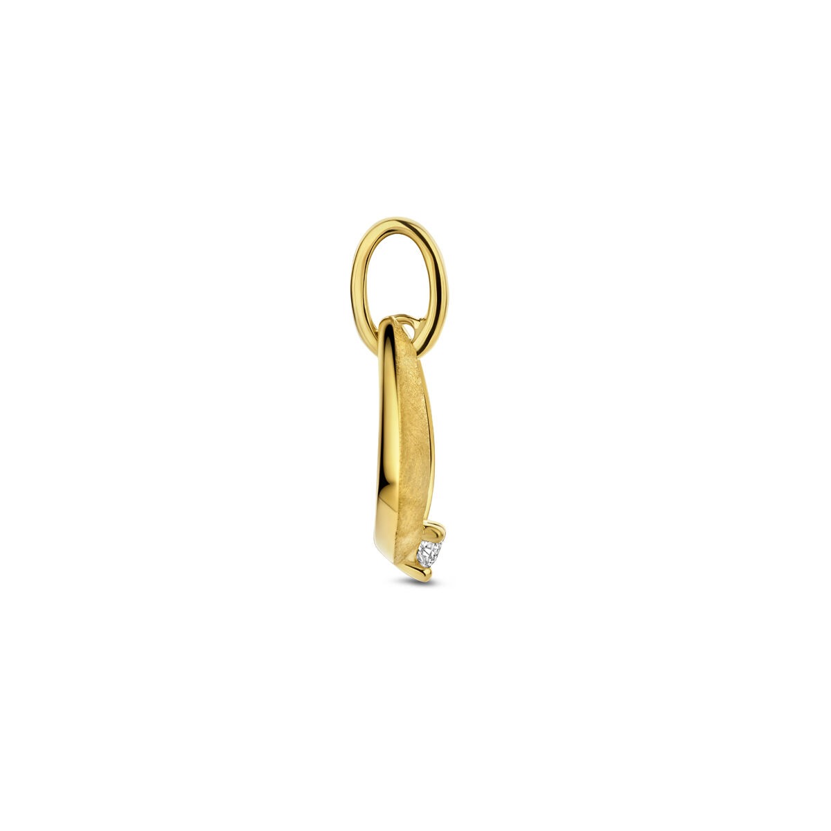 Ciondolo in oro giallo 14k con diamante