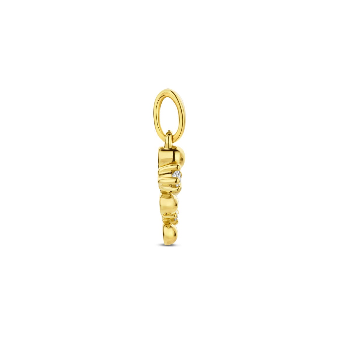 Ciondolo in Oro con Diamante – Oro Giallo 14k