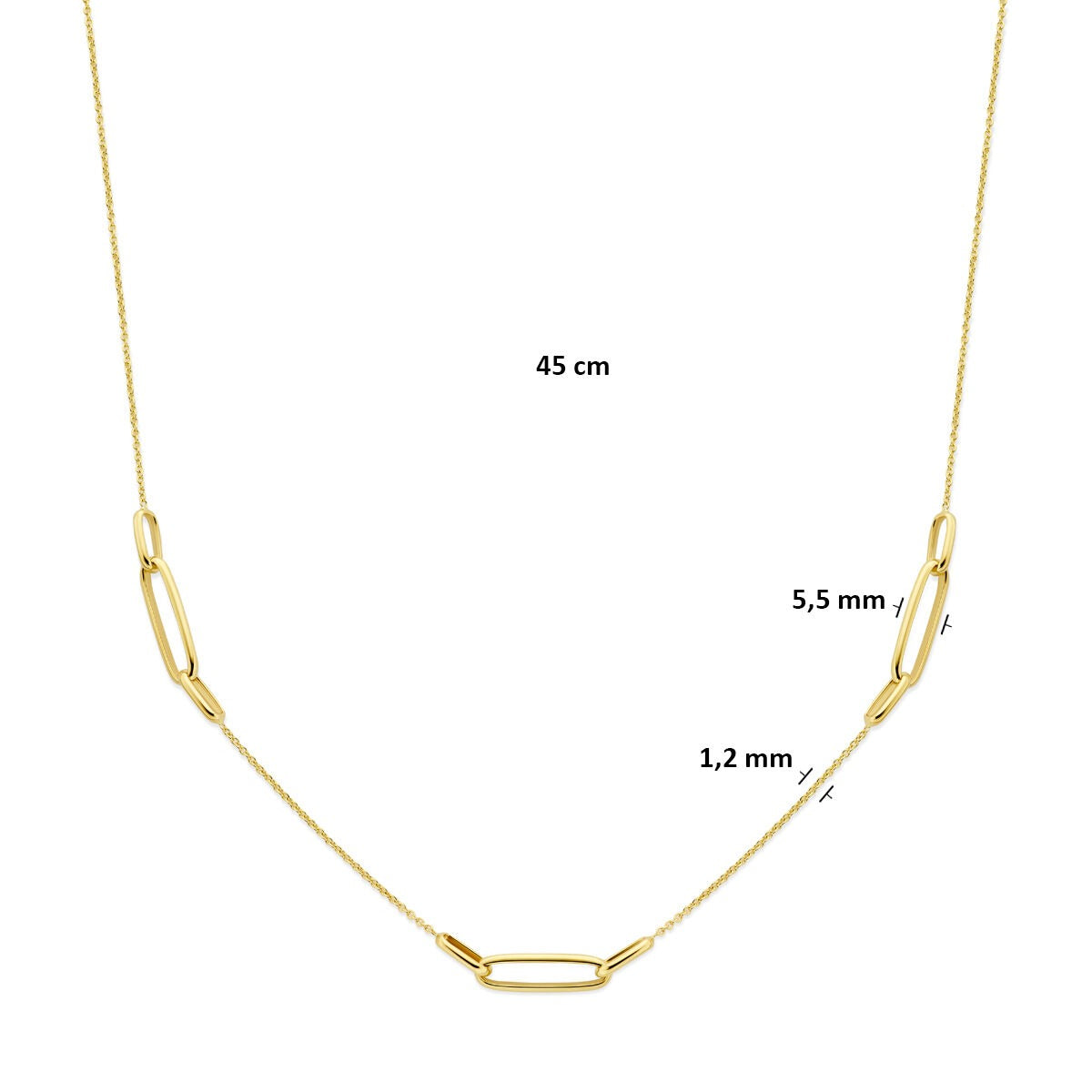 Collana da donna in oro – catena fine 14k 1,2 mm