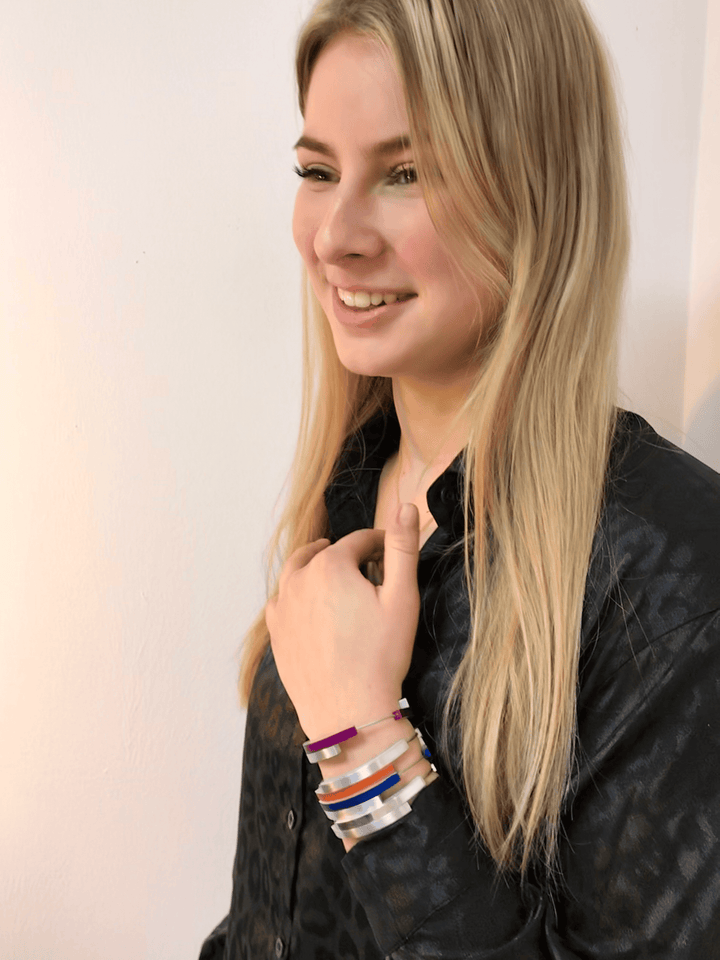 Bracciale Quattro archi Blu A32B