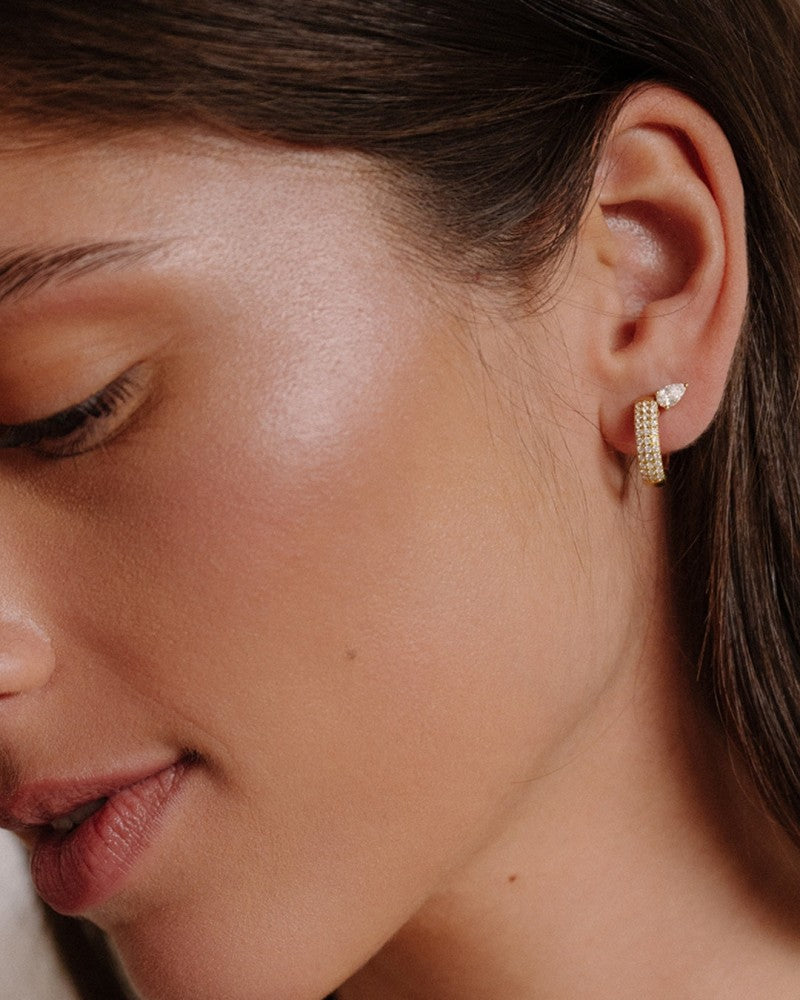 Cerchietti Emilie 0,50 ct oro giallo