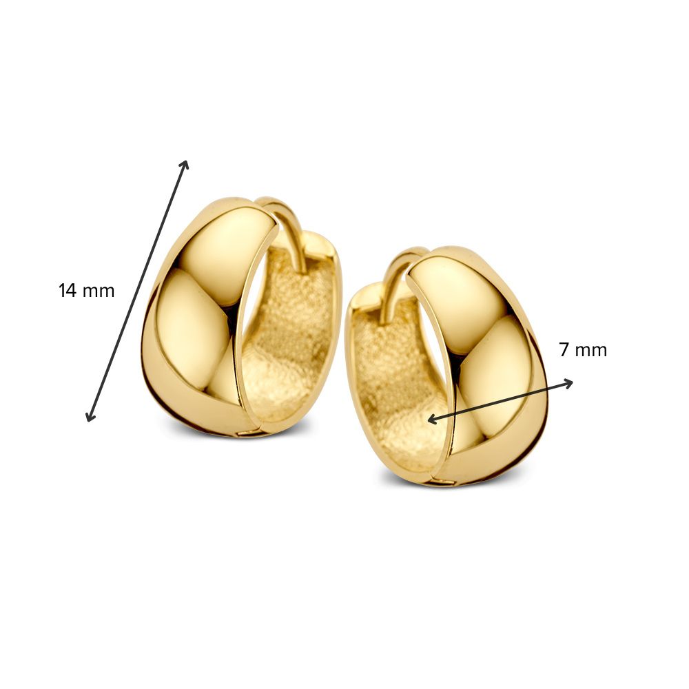 Orecchini a Cerchio in Oro Giallo Modello Affusolato – Elegante e Senza Tempo