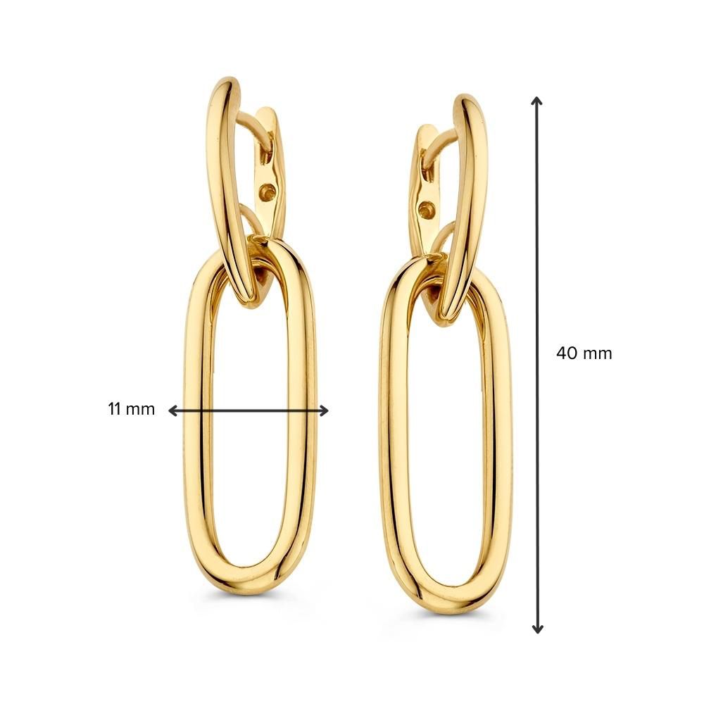 Splendidi Orecchini a Cerchio in Oro con Maglie Grosse e Pendenti – Accessorio Statement