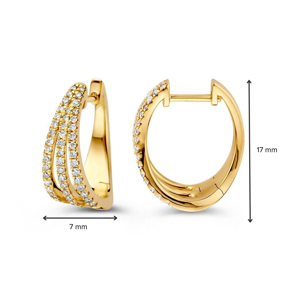 Collana in Oro Giallo 14K con Diamante Brillante da 0,48 ct – Gioiello di Lusso per Donna