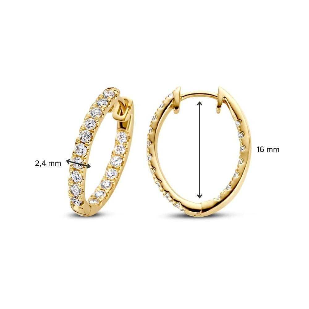 Cerchietti Lauren 1,00 ct oro giallo