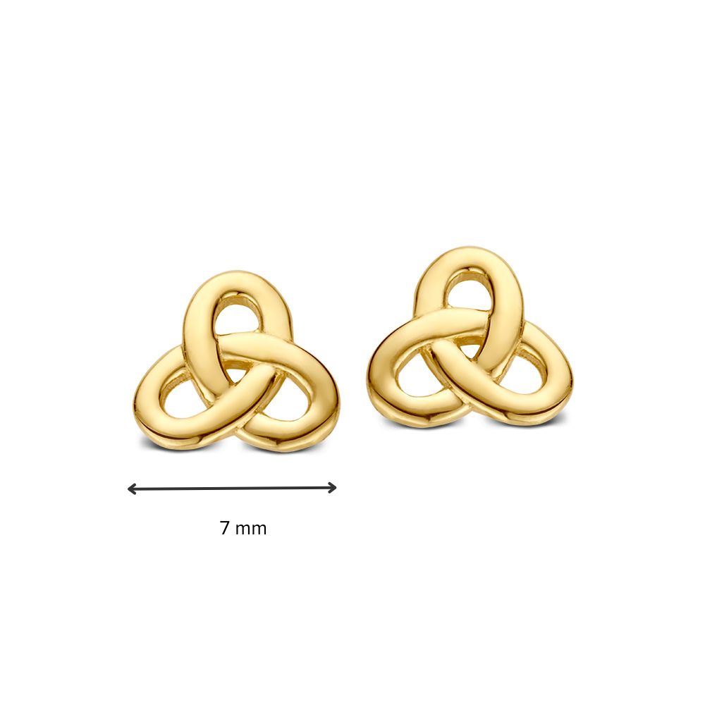 Orecchini a Bottone in Oro Giallo 14K – Orecchini Senza Tempo per Donna