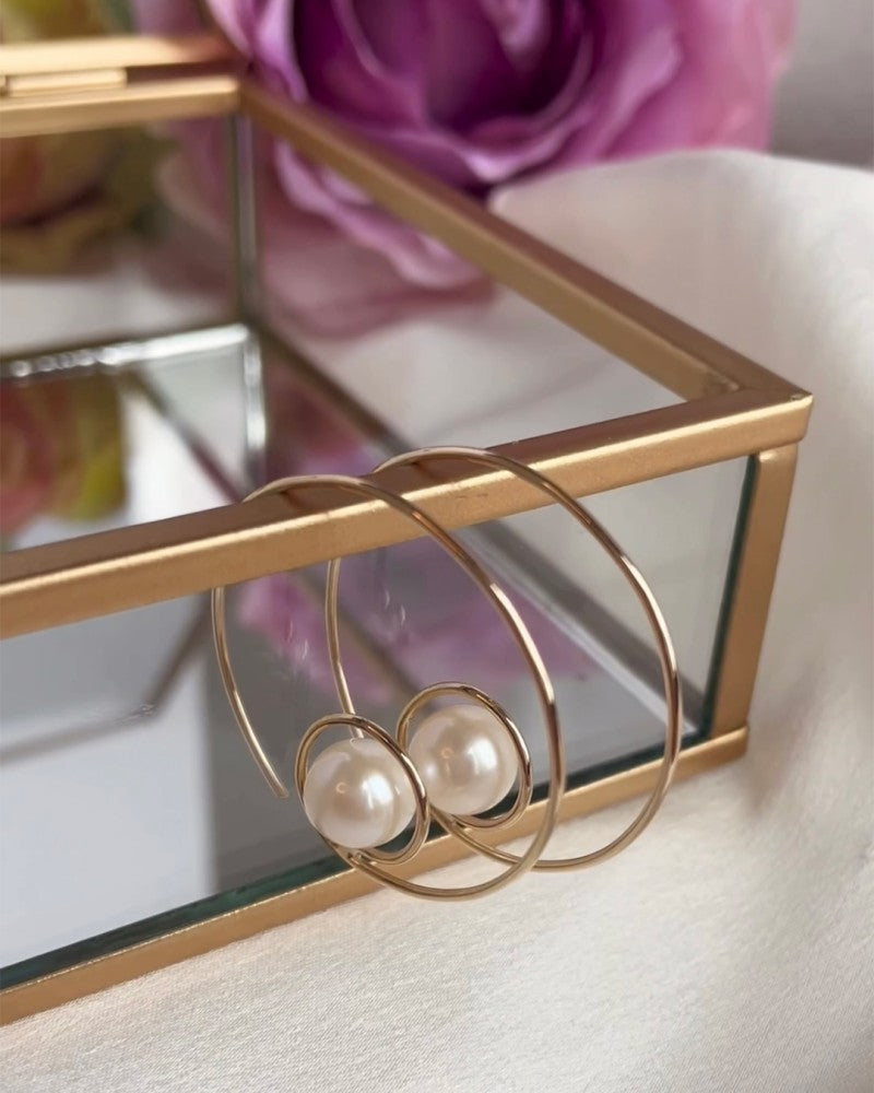 Vistosi Orecchini in Oro Giallo con Perla Eyecatcher 14 Carati
