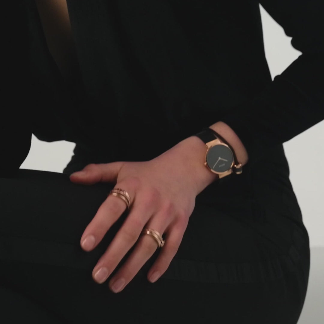orologio da donna bering con quadrante nero - 14531-166