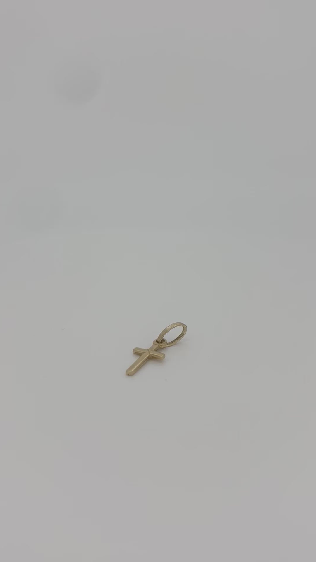 ciondolo vintage in oro 14K oro giallo croce 0.8gr