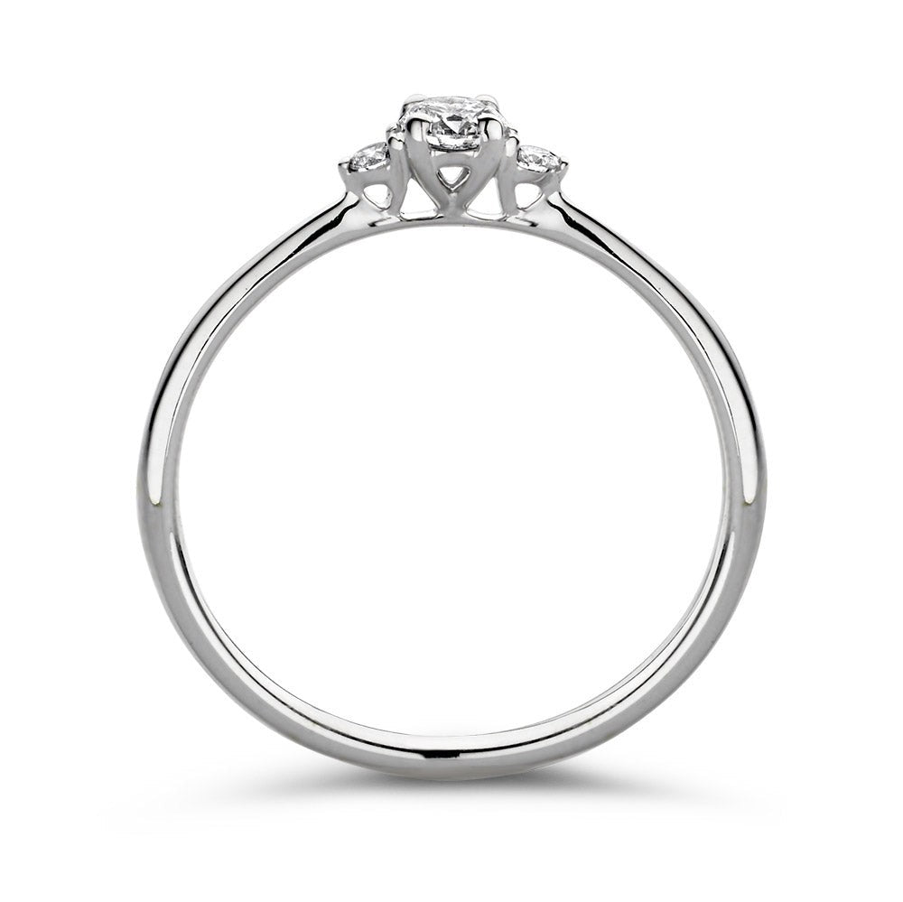 Anello Alix 0,20 ct oro bianco
