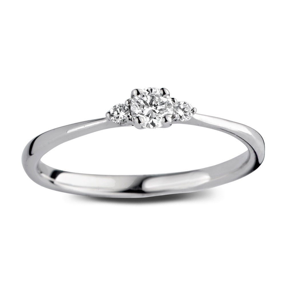 Anello Alix 0,20 ct oro bianco