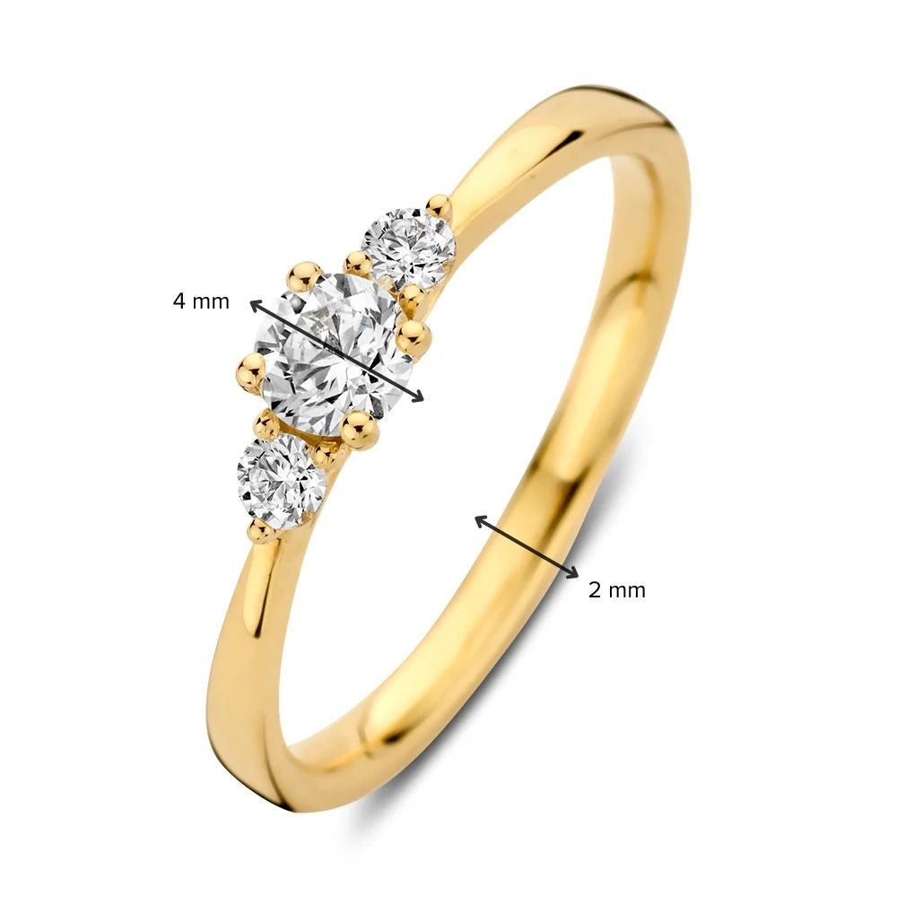 Anello Alix 0,37 crt. oro giallo