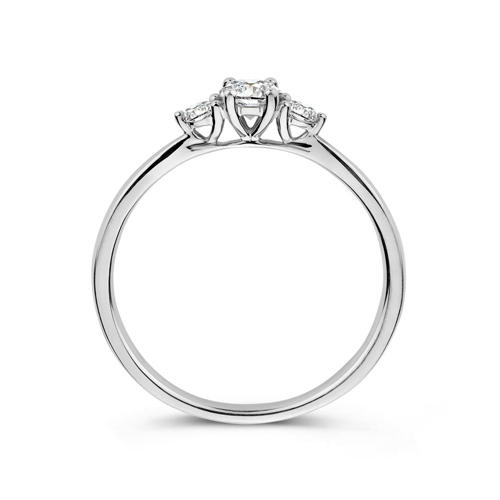 Anello Alix 0,37 crt. oro bianco