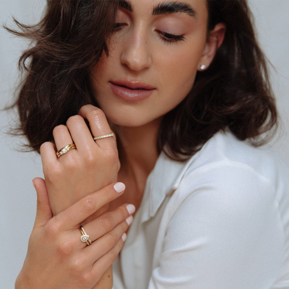 Anello Alix 0,50 crt. oro giallo