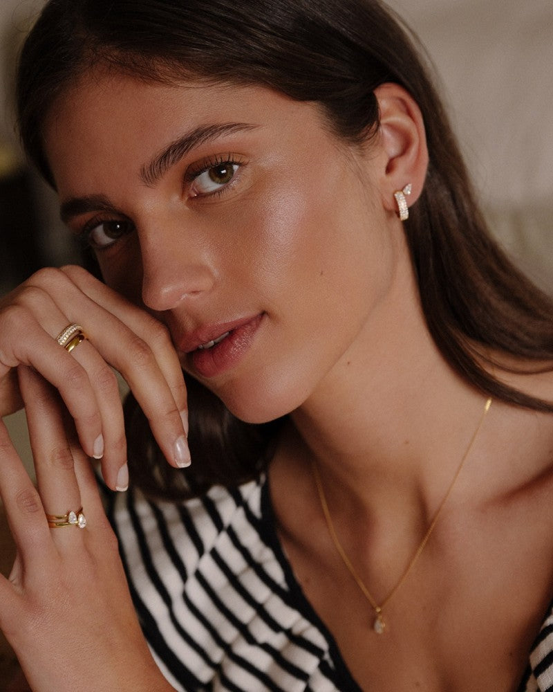 Anello Ava 0,50 crt. oro giallo