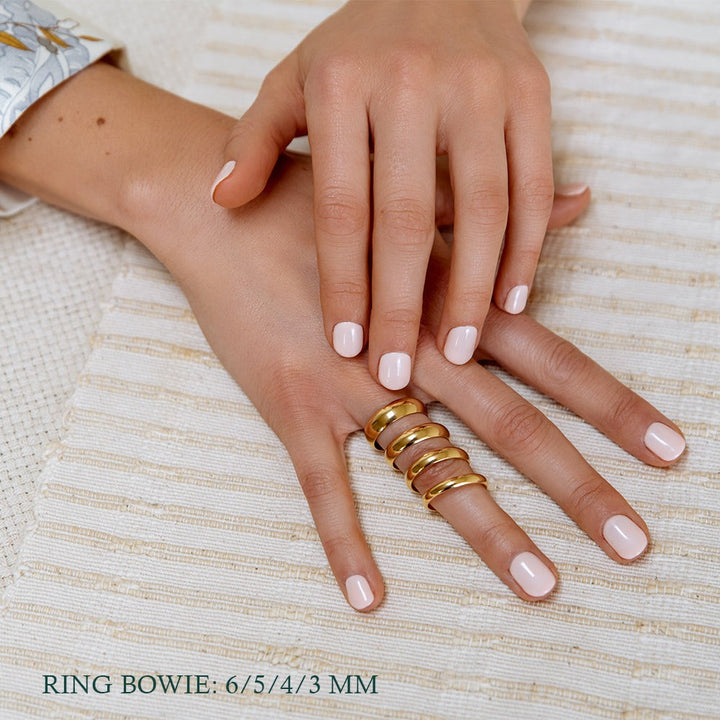 Ring Bowie 3mm geelgoud