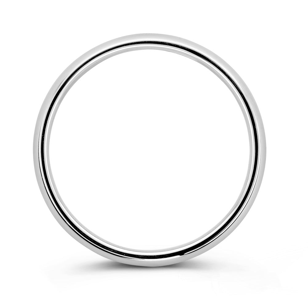 Anello Bowie 3mm oro bianco