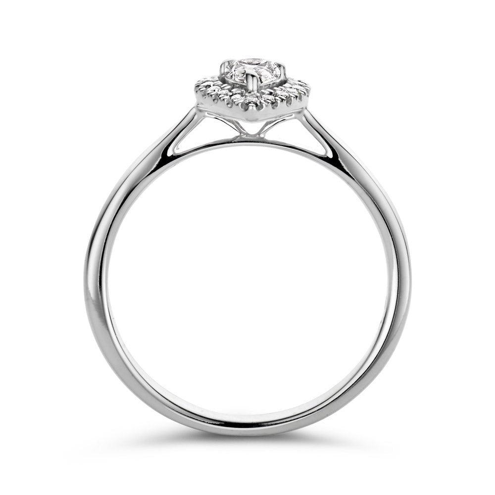 Anello Elin 0,30 ct oro bianco