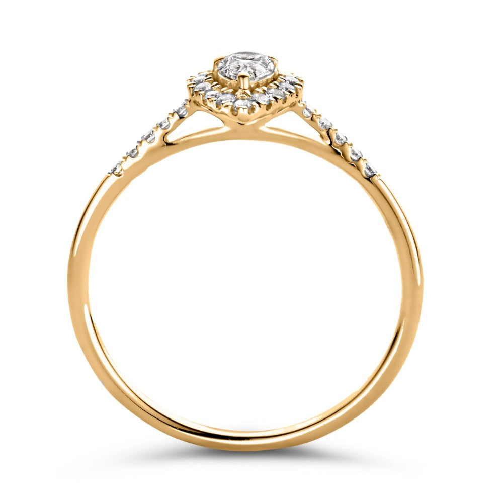 Anello Elin royal 0,30 ct. oro giallo