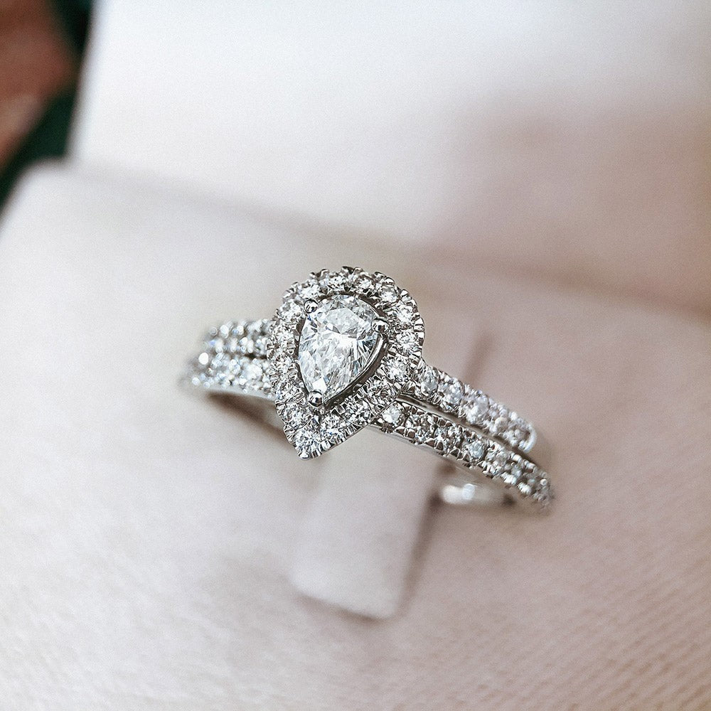 Anello Elin royal 0,50 ct. oro bianco