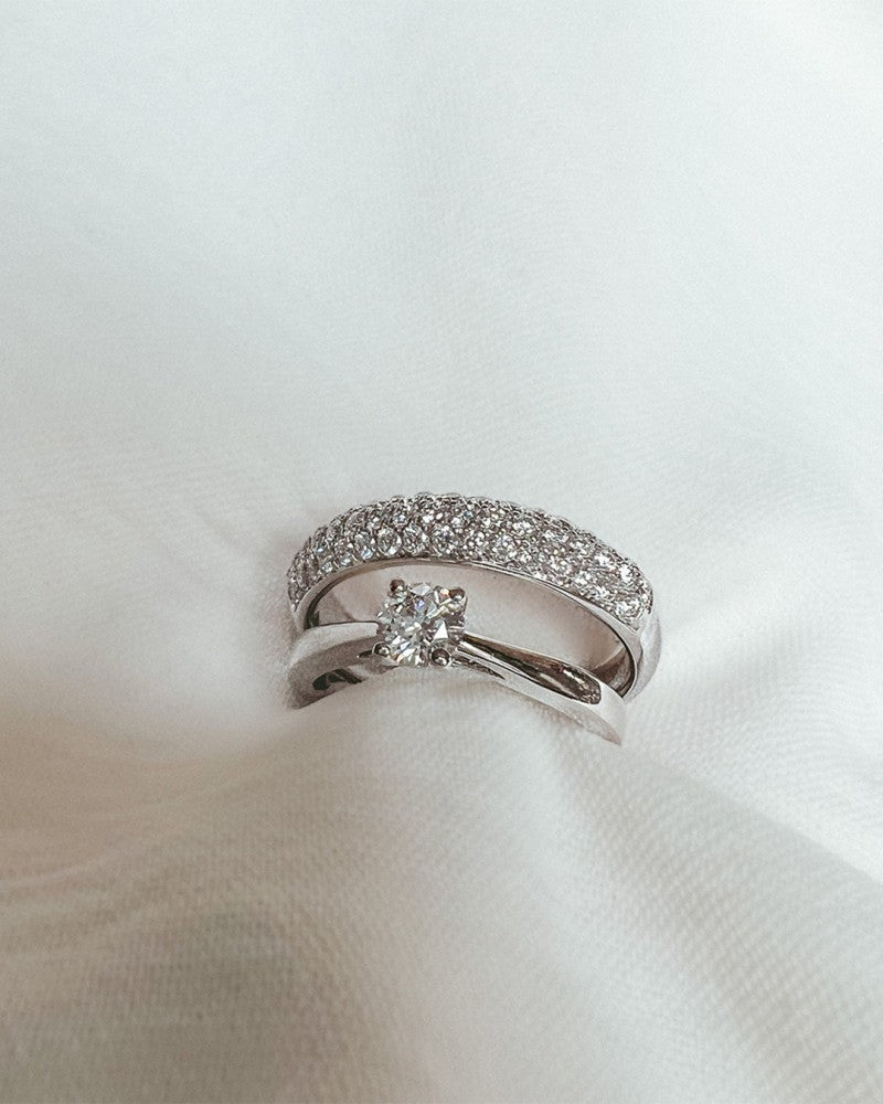Anello Emilie 0,52 ct. oro bianco